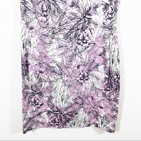 🔥 French Connection pink, black and white floral sheath dress Medium - Picture 2 of 6